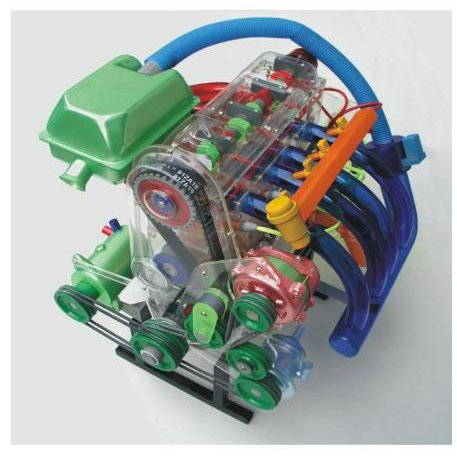 桑塔納發(fā)動機機體解剖模型