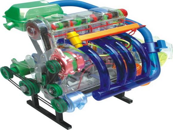 桑塔納發(fā)動機(jī)總成模型
