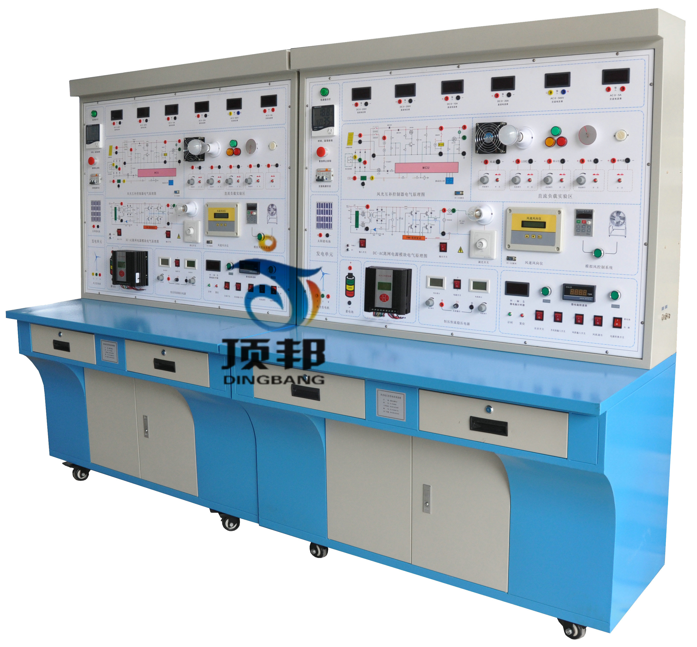 500W風(fēng)光互補(bǔ)并網(wǎng)發(fā)電系統(tǒng)教學(xué)實(shí)訓(xùn)臺(tái)