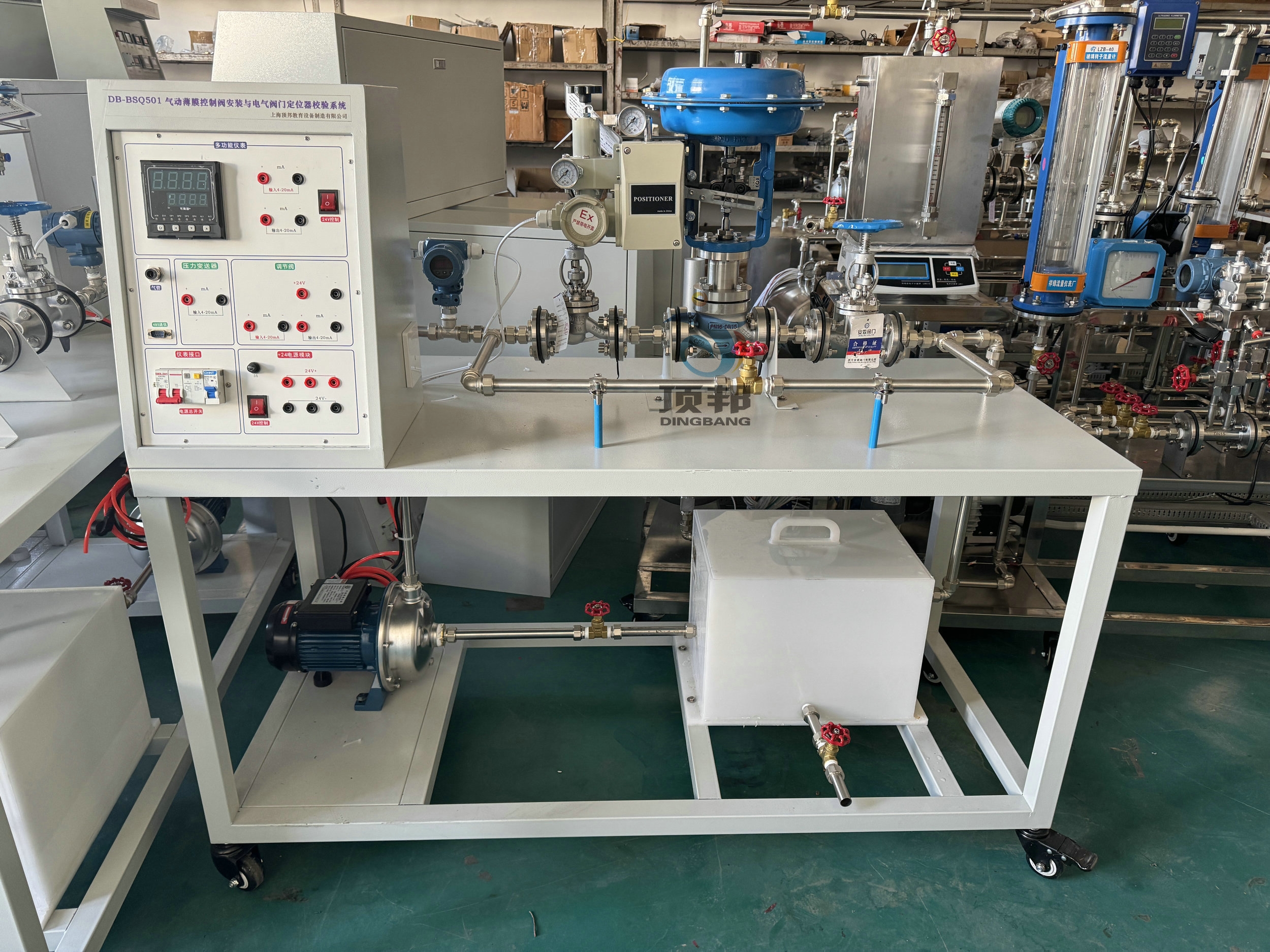 氣動薄膜控制閥安裝與電氣閥門定位器校驗系統(tǒng)