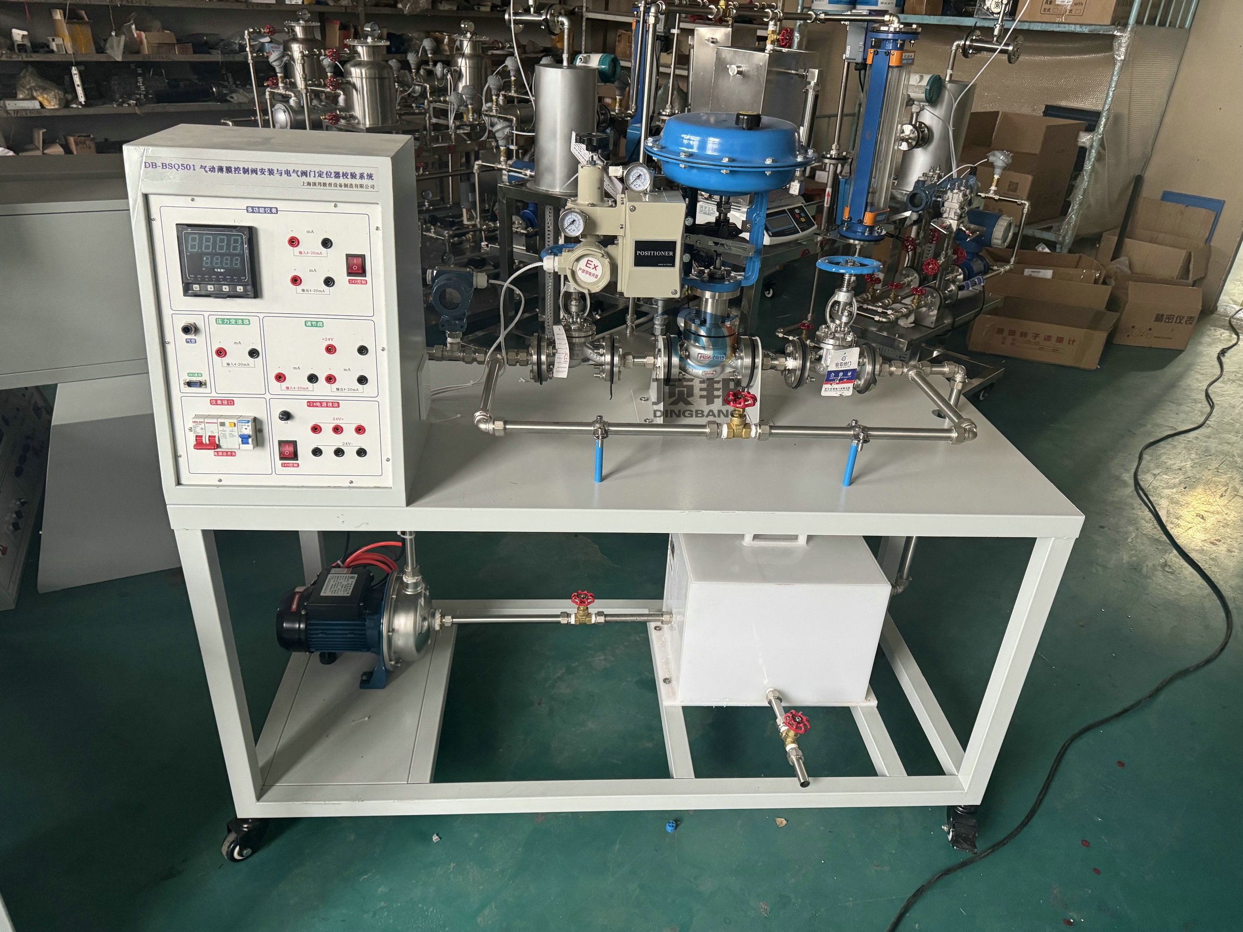 氣動薄膜控制閥安裝與電氣閥門定位器校驗系統(tǒng)