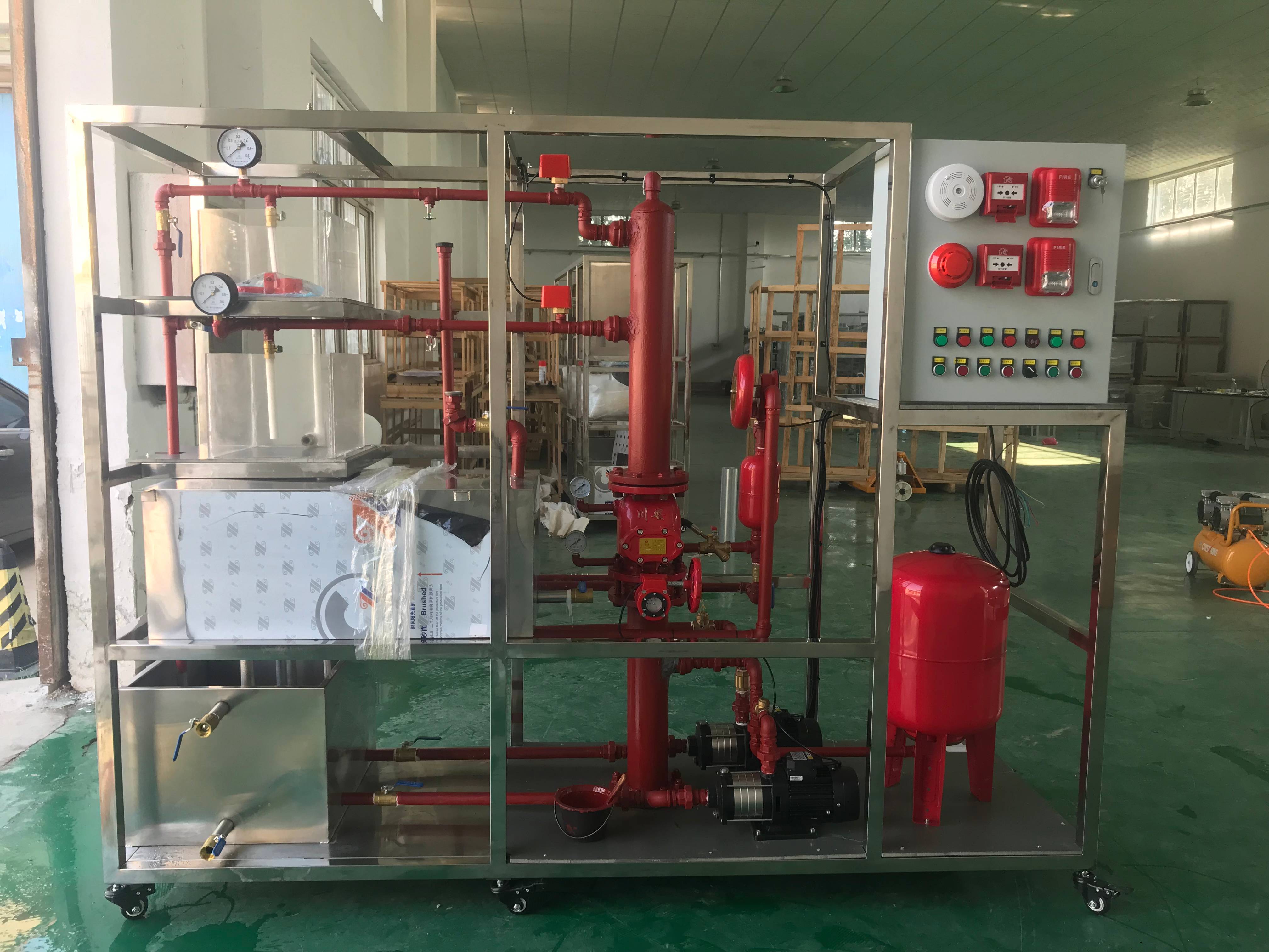 模擬建筑火災自動報警噴淋演示系統(tǒng)